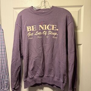 Sporty & Rich Lavender Sweatshirt. S
